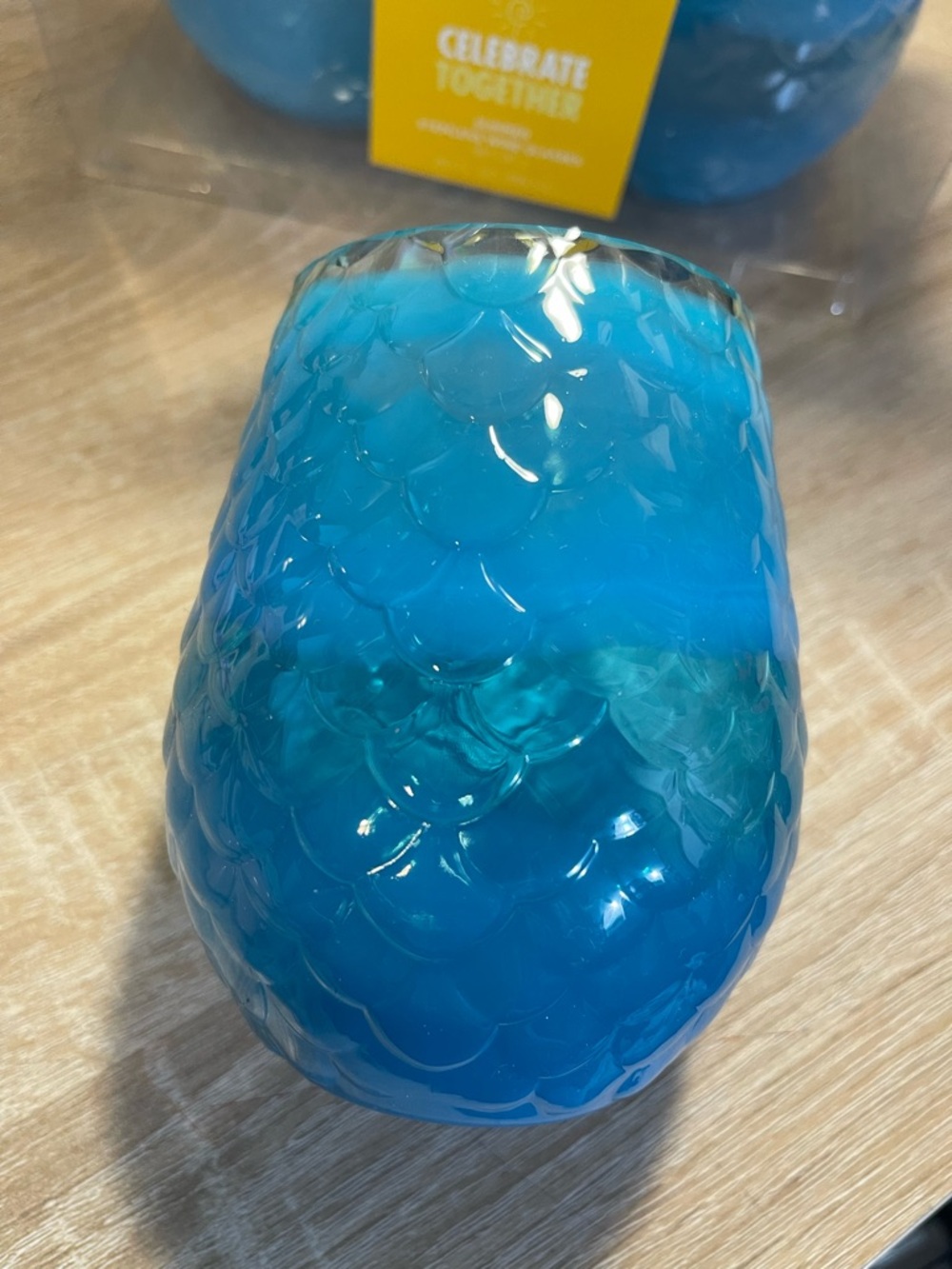 4: Blue Textured Plastic Glass Tumbler 20 fl oz(15)